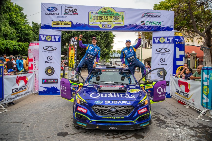 Char García hace historia al ganar el Rally Sierras del Sur Volt 2025