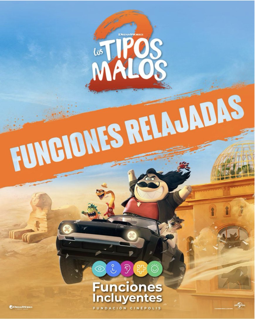 Las Funciones Relajadas de la película de Universal Pictures Tipos Malos 2 llegan a Cinépolis