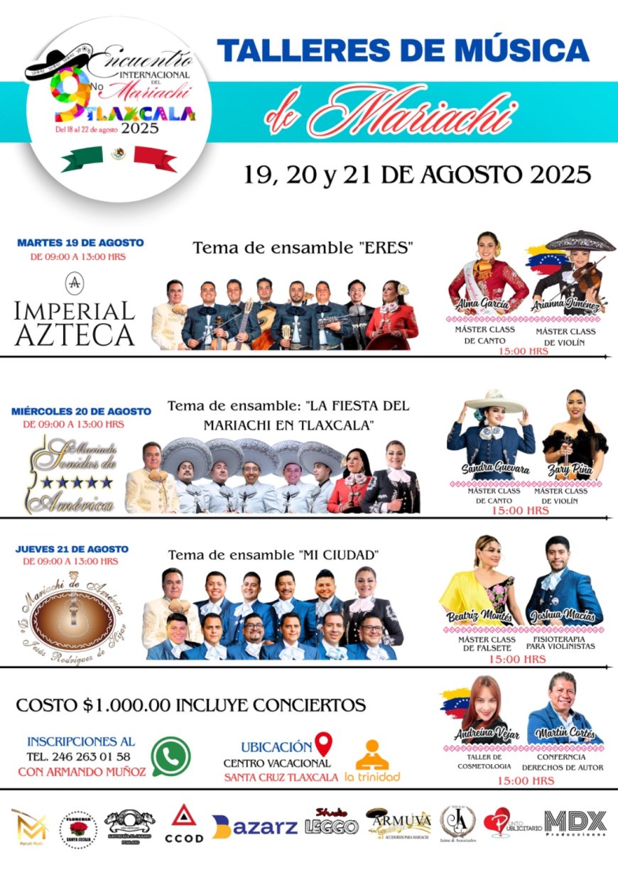 Alberga Tlaxcala Encuentro Internacional del Marichi; México, Rusia, Italia, Ecuador y Costa Rica convergen en “La Trinidad”