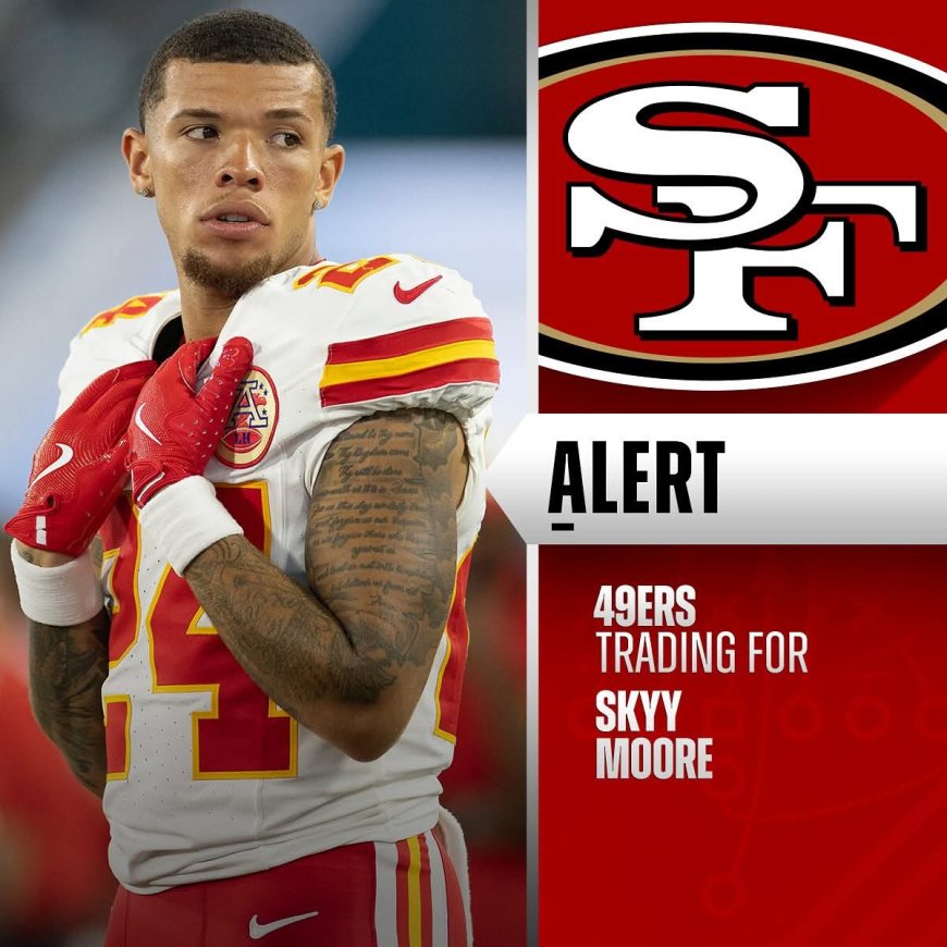 Los 49ers firman a Skyy Moore, campeón en los Super Bowls LVII y LVIII con los Chiefs